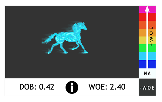 Image of a blue horse